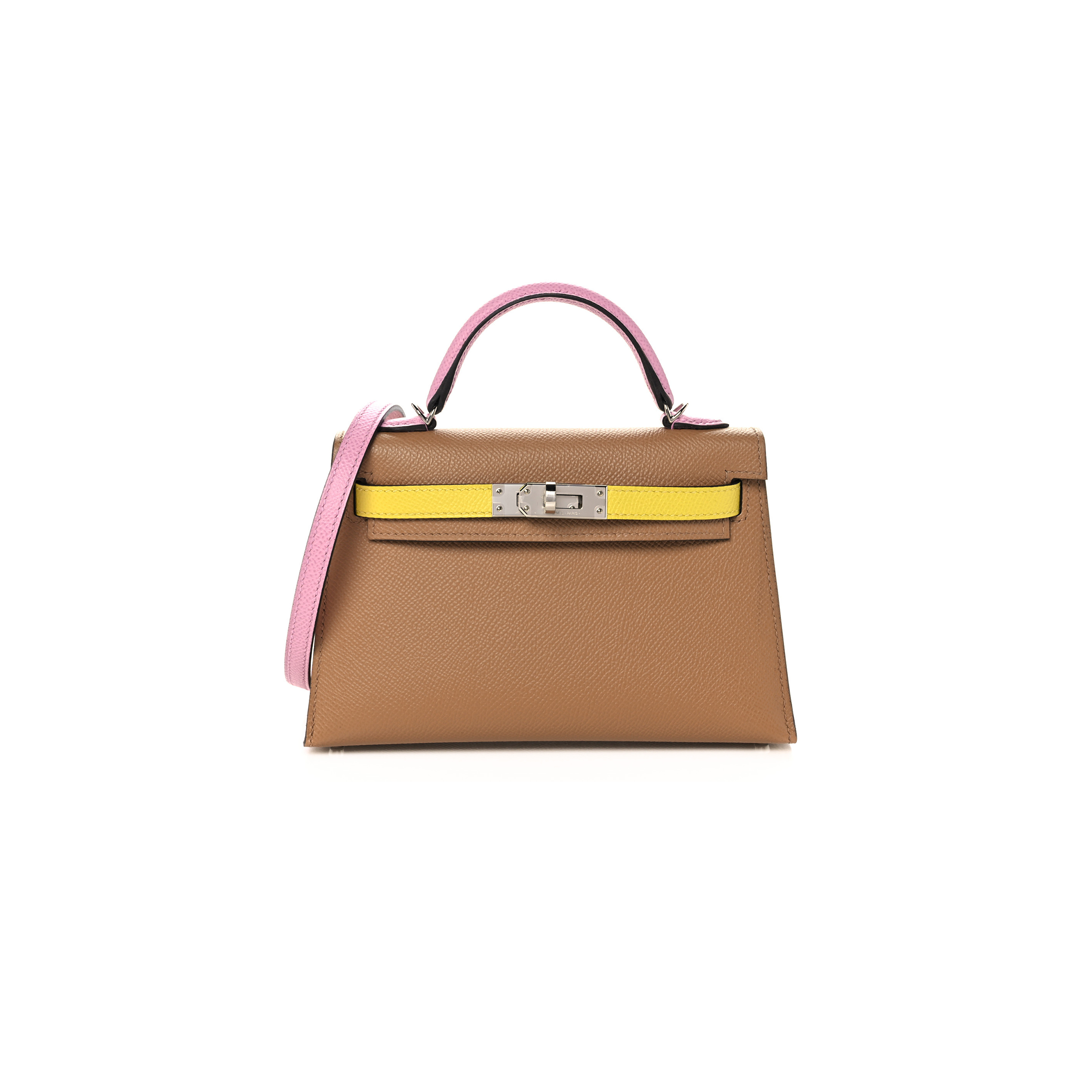 HERMÈS EPSOM MINI KELLY II THREE COLOR COMBINATIONS (19*12*5.5cm) 